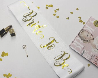 plus size bride to be sash