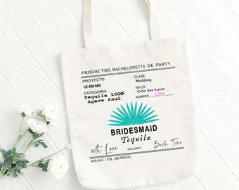 Casamigos bachelorette custom tote bags, Bridesmaid proposal bag, Custom bach party tote beach bag