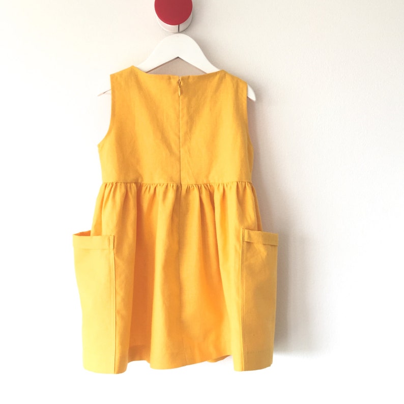 Yellow Toddler Dress Birthday Outfit Dress with Pockets Etsy