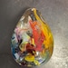 Rainbow Egg Shaped Pet Memorial Glass Orb, Pet Ashes Cremation Glass, Keepsake, Rainbow bridge,  Mind Blown Studio, Memorial Suncatcher, USA