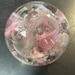 Pink & Gray Pet Memorial Glass Orb, Pet Cremation Glass, Keepsake, Rainbow bridge, Pet Ashes, Mind Blown Studio, Memorial Suncatcher, USA