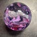 Amethyst Bellflower Pet Memorial Glass Orb, Pet Cremation Glass, Keepsake, Rainbow bridge, Pet Ashes, Artisan, Memorial Suncatcher, USA