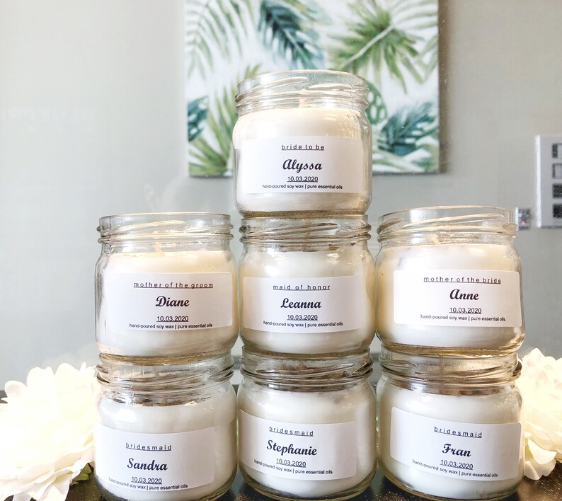 5 FAVOURS! BRIDAL PARTY Bride