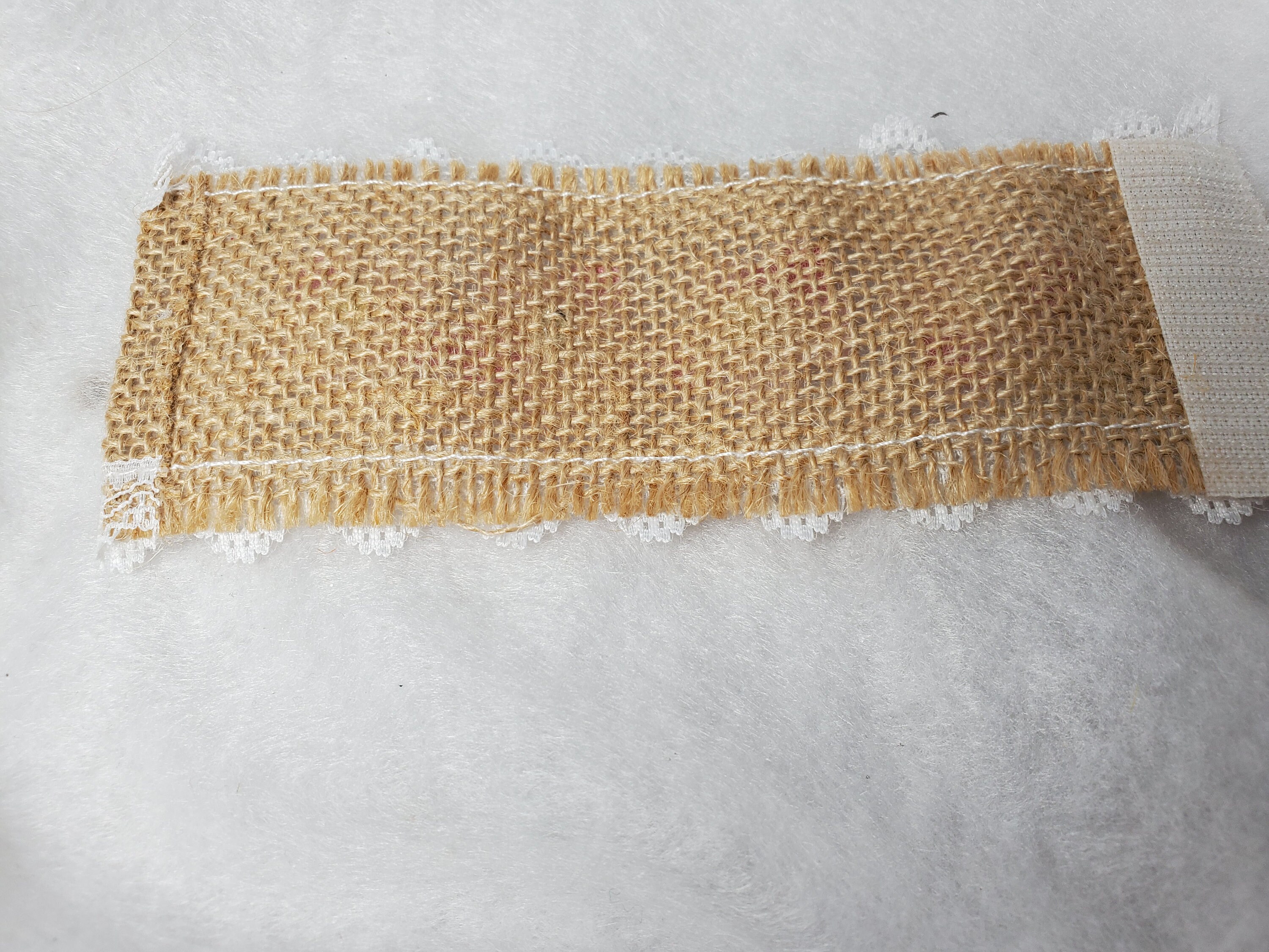 Burlap and Lace Ribbon Napkin Holders set of 4 Etsy