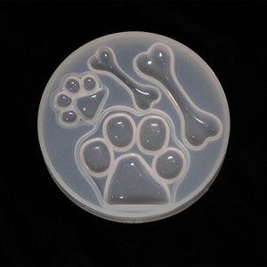 Dog Paw & Bone Silicone Mold for Resin Craft