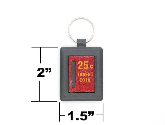 Arcade Game Coin Entry Keychain 3D Printed - Etsy