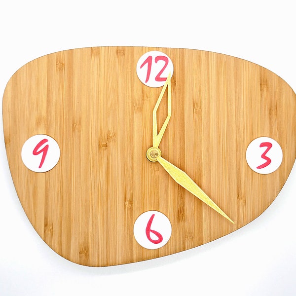 Bamboo Clock Etsy