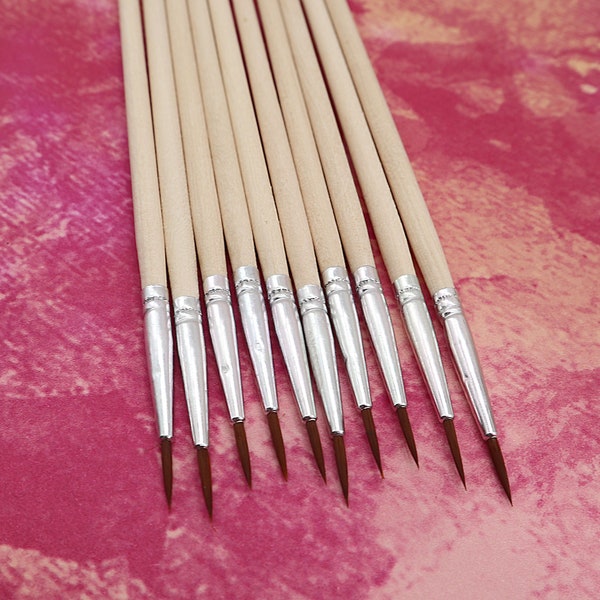 10pc. 00 Very Fine Brushes