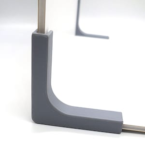 Support en L pour toile de fond pour panneau en mousse de 3/16 po. d'épaisseur ou similaire. Jeu de 2 supports imprimés en 3D