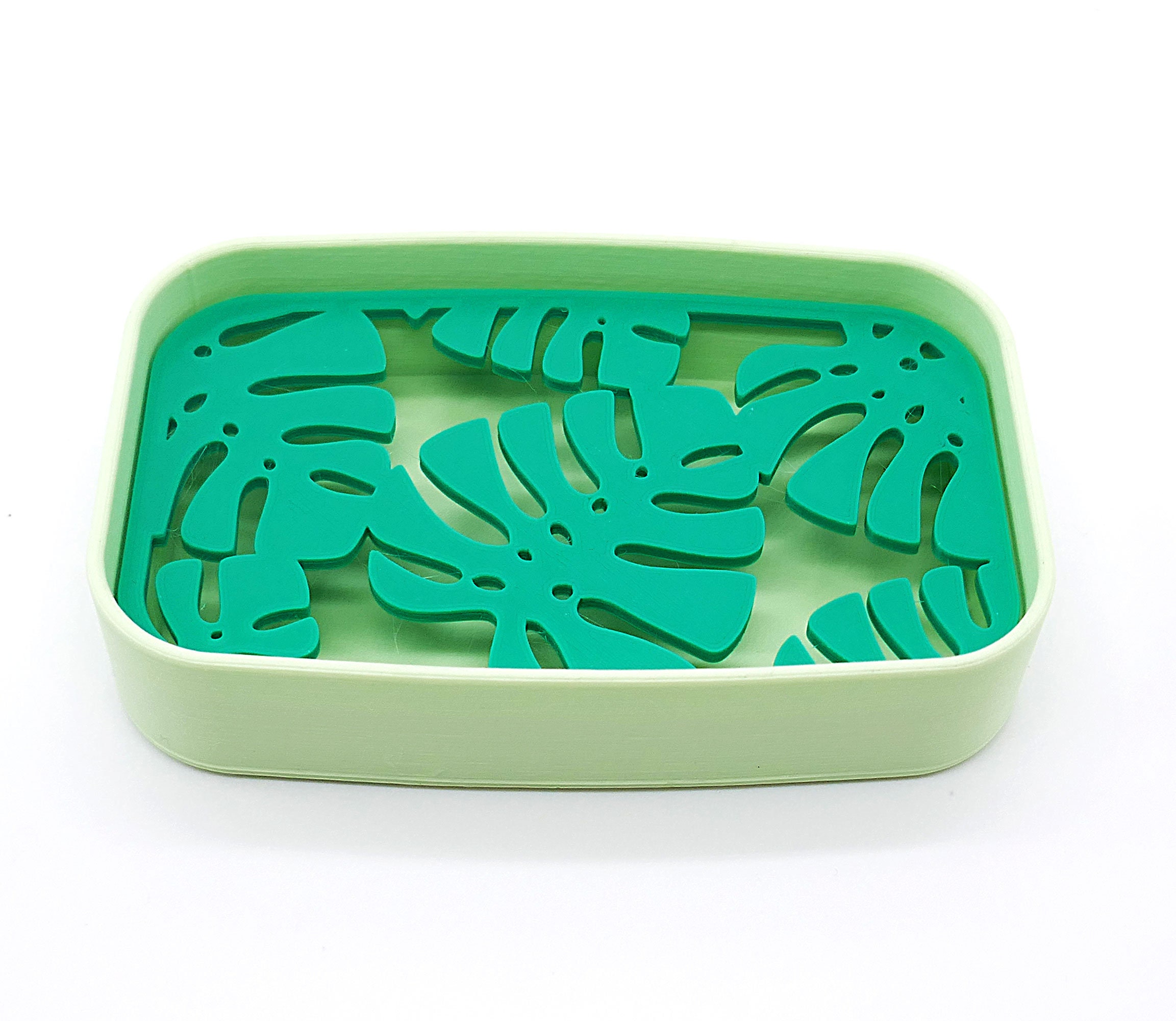 Self Draining Silicone Soap Dish Seafoam Green