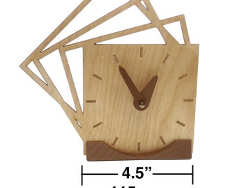 Small MultiBox Desk or Wall Clock Hand Made