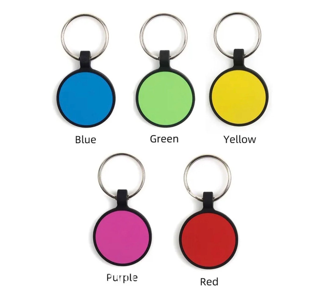 Round Double Sided Silicone Tags for CO2 Laser Engraving They Are Sold