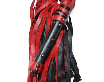 Weighted Mop Leather Cow Hide Flogger