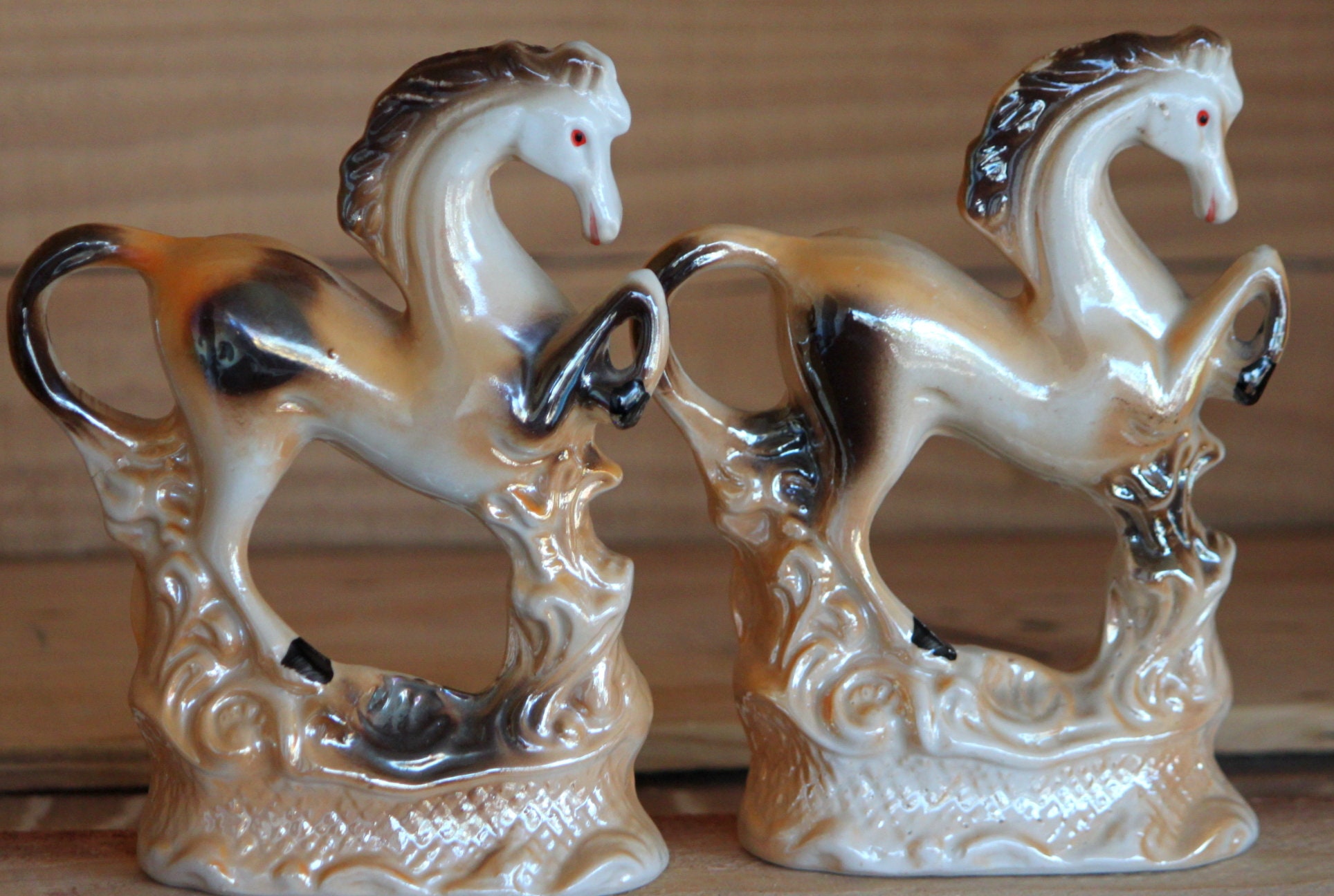 Figurines & Knick Knacks Collectibles ON SALE NOW Pair Of Vintage Lusterware Horse Figurines