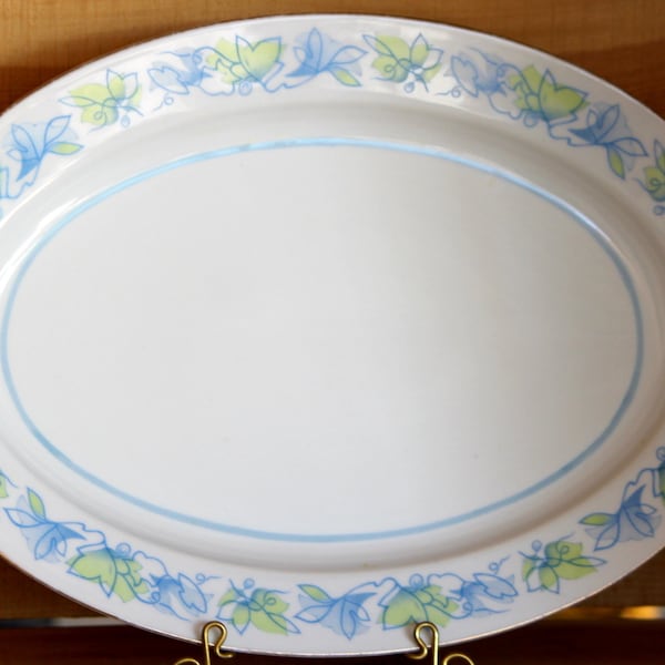 Vintage Aladdin Fine China Made In Occupied Japan Platter Arcadian Pattern