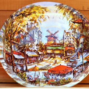 Vintage Daher Decorated Ware Moulin Rouge Tin Bowl