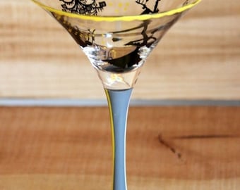 Lolita Love My Martini Glass Hand Painted Happy Birthday-Tini Gaeltag Keltika