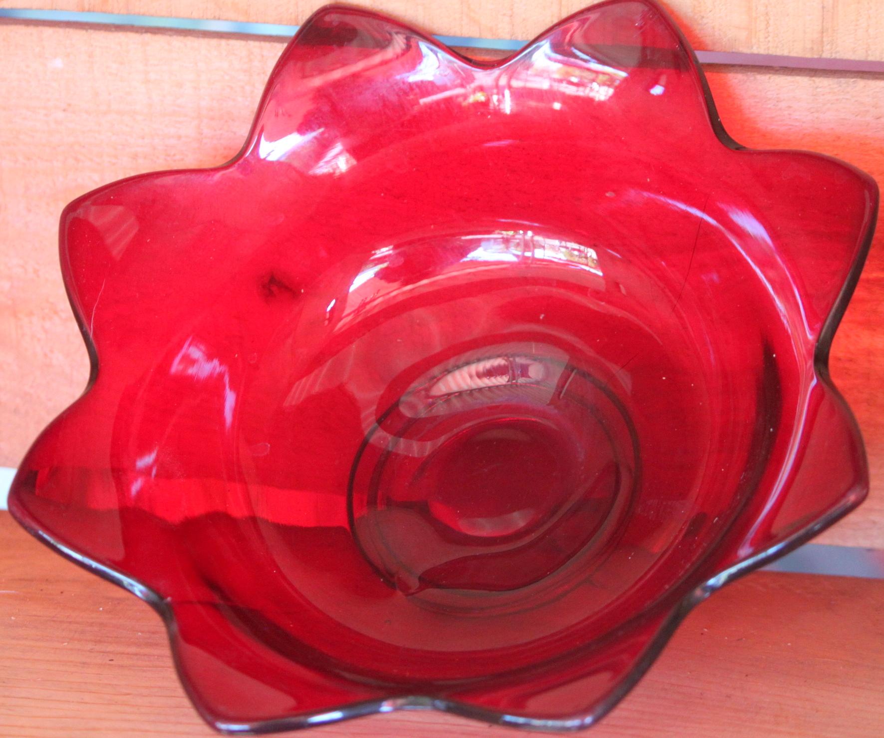 Red fenton glass - Etsy 日本
