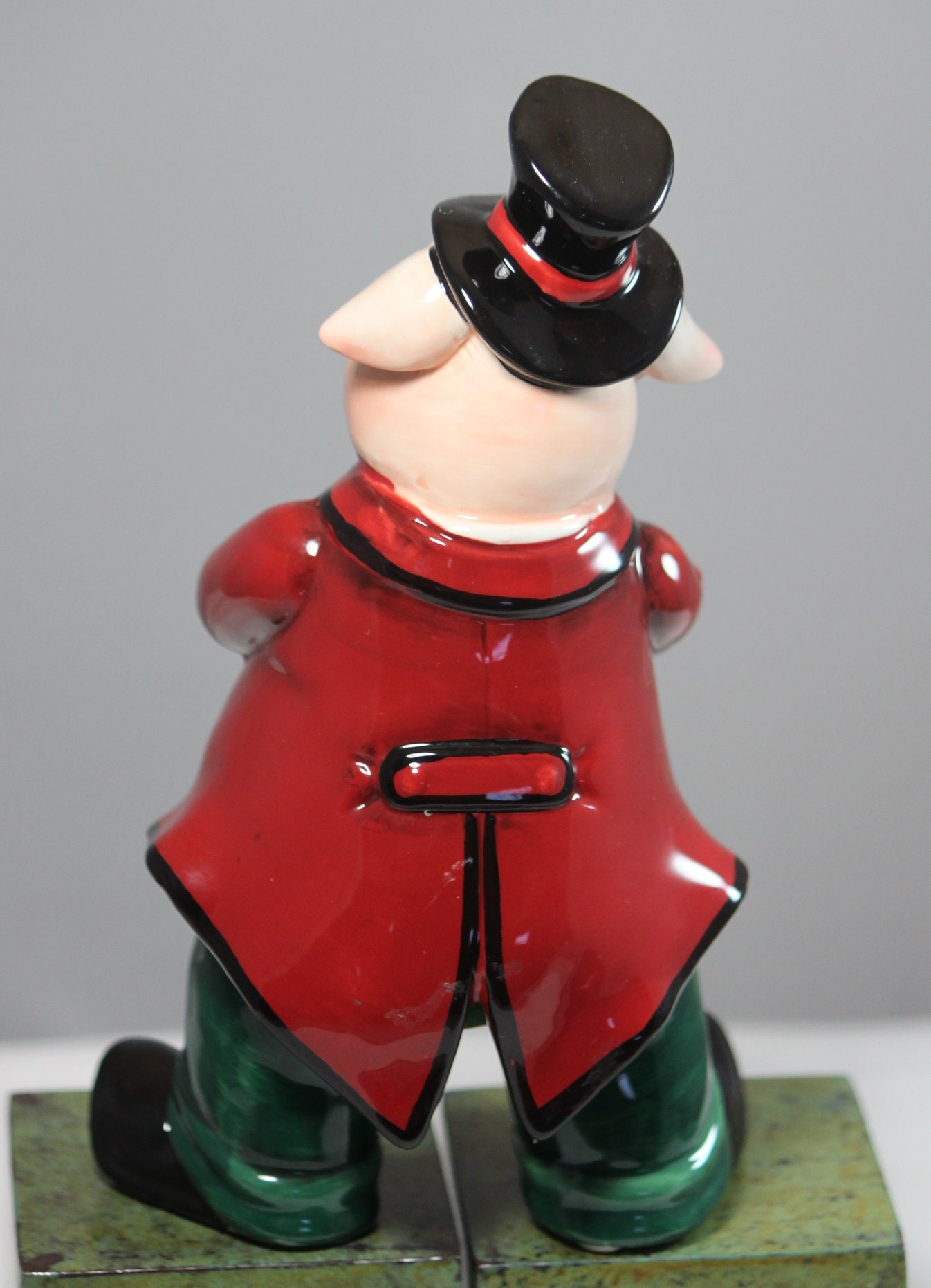 ON SALE NOW Vintage Christmas Pig Figurine In Top Hat And Etsy