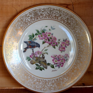 vintage 1975 Lenox Boehm Birds American Red Start Plaque décorative