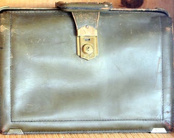 ヴィンテージ風レザードクターバッグ - 1940年代のグラッドストーン