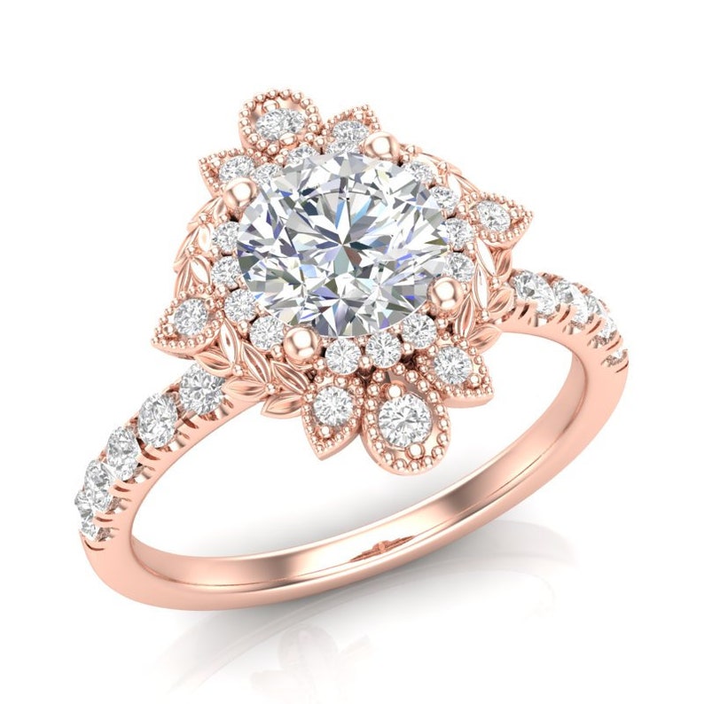 vintage halo engagement rings vintage halo engagement rings
