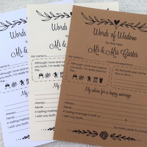 Wedding games favours PERSONALISED A5 Wedding Day Dares Cards
