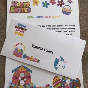 Personalised Letter from the Easter Bunny Rabbit and Certificate image 4