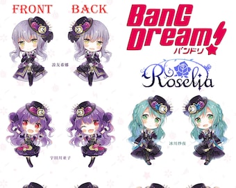 Bang Dream Roselia Anime Minato Yukina Hikawa Sayo Imai Lisa Acrylic Keychain