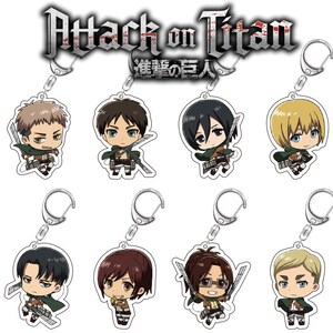 Attack On Titan Charms Acrylic Standee Display Anime Eren Etsy Eren yeager & zeke yeager. attack on titan charms acrylic standee