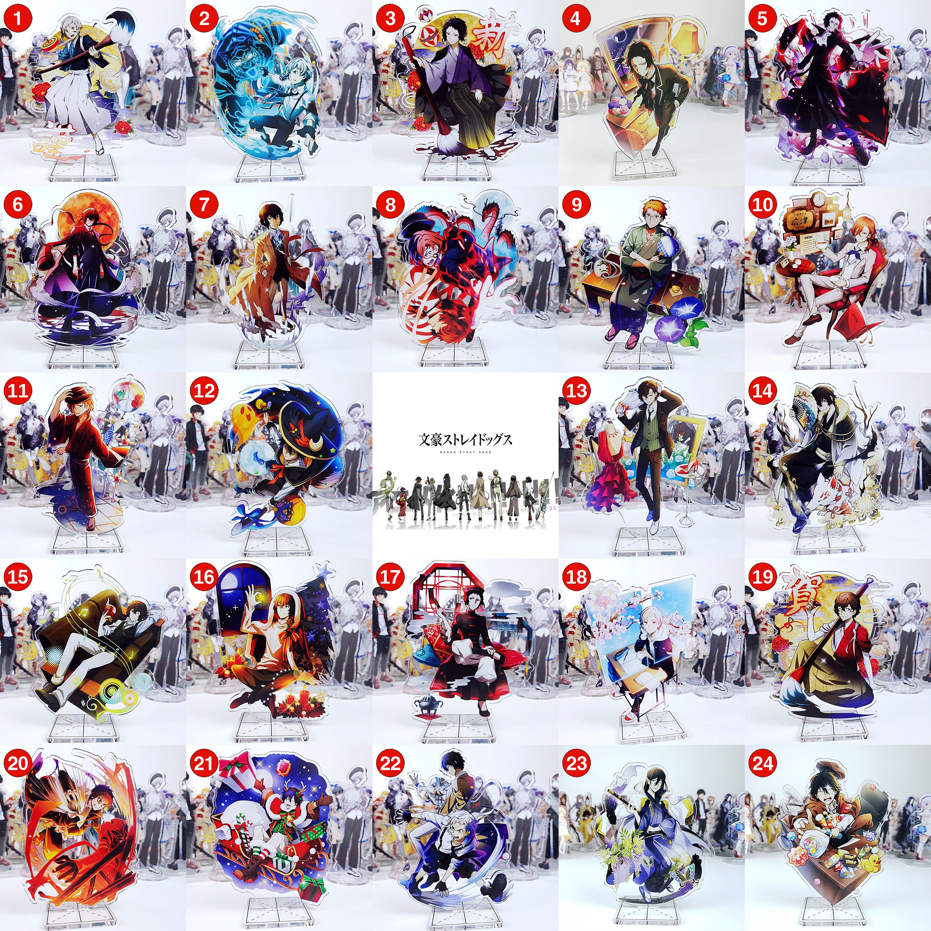 Bungo Stray Dogs Acrylic Charm Display Standee Chuya Nakahara Etsy Bungo Stray Dogs Acrylic Charm Display Standee Chuya Nakahara Etsy