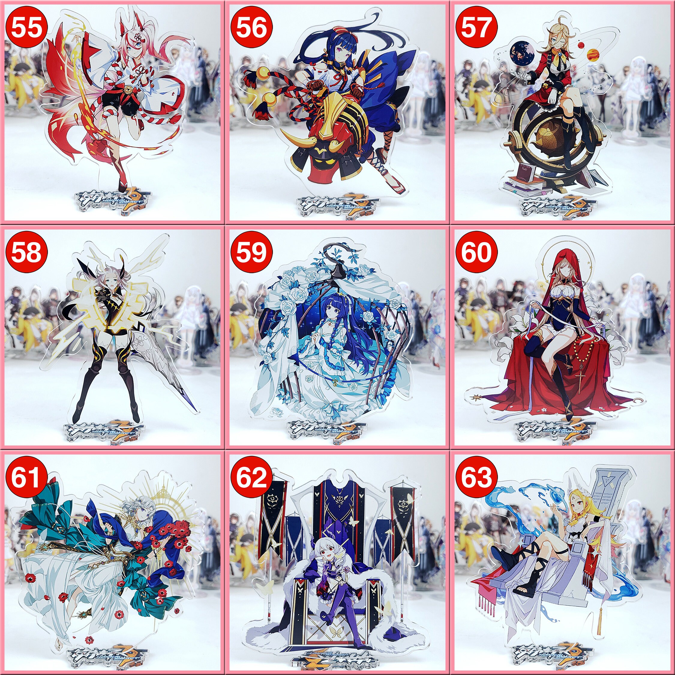 HONKAI IMPACT 3RD Figure Charms Acrylic Standee Display Anime | Etsy