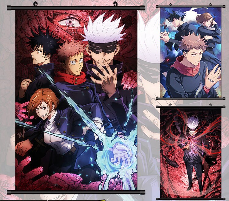 Jujutsu Kaisen 呪術廻戦 じゅじゅつかいせん Anime Wall Hanging Scroll Print Etsy Jujutsu Kaisen 呪術廻戦 じゅじゅつかいせん Anime Wall Hanging Scroll Print Etsy