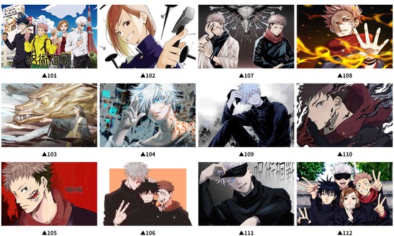 Jujutsu Kaisen 呪術廻戦 じゅじゅ せ Anime Wandbehang Scroll Print Etsy