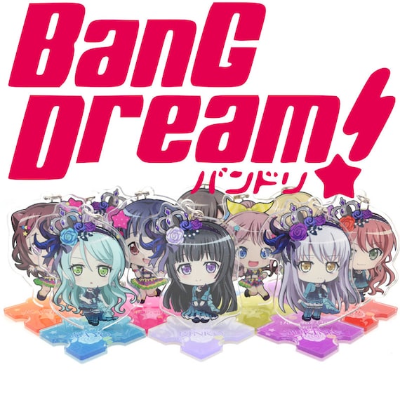 Bang Dream Roselia Anime Minato Yukina Hikawa Sayo Imai Lisa Acrylic Keychain