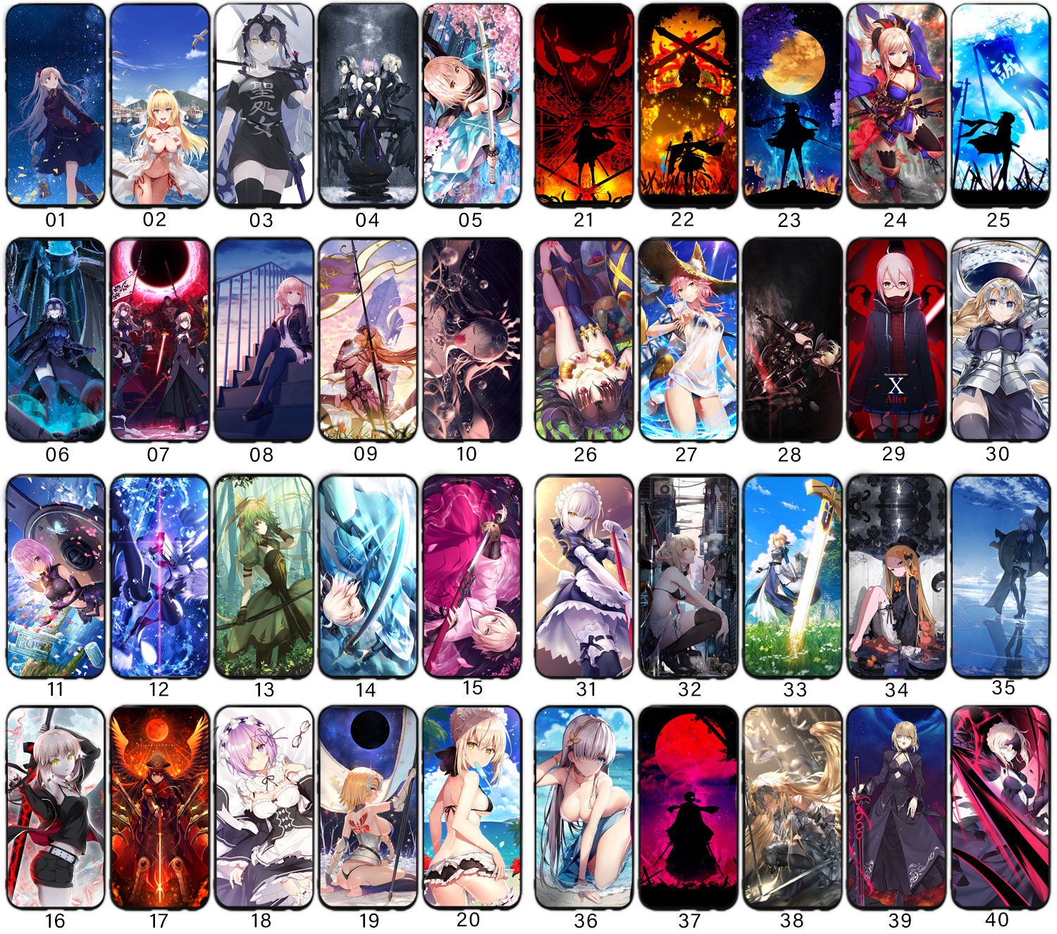 Fate Fgo Online Game Anime Android Phone Soft Silicone 9h Etsy