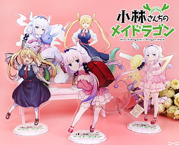 Miss Kobayashi S Dragon Maid Acrylic Standee Charm Display Etsy
