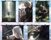 Nier Automata Anime Room Decor Wall Hangings Scroll Print Etsy Singapore