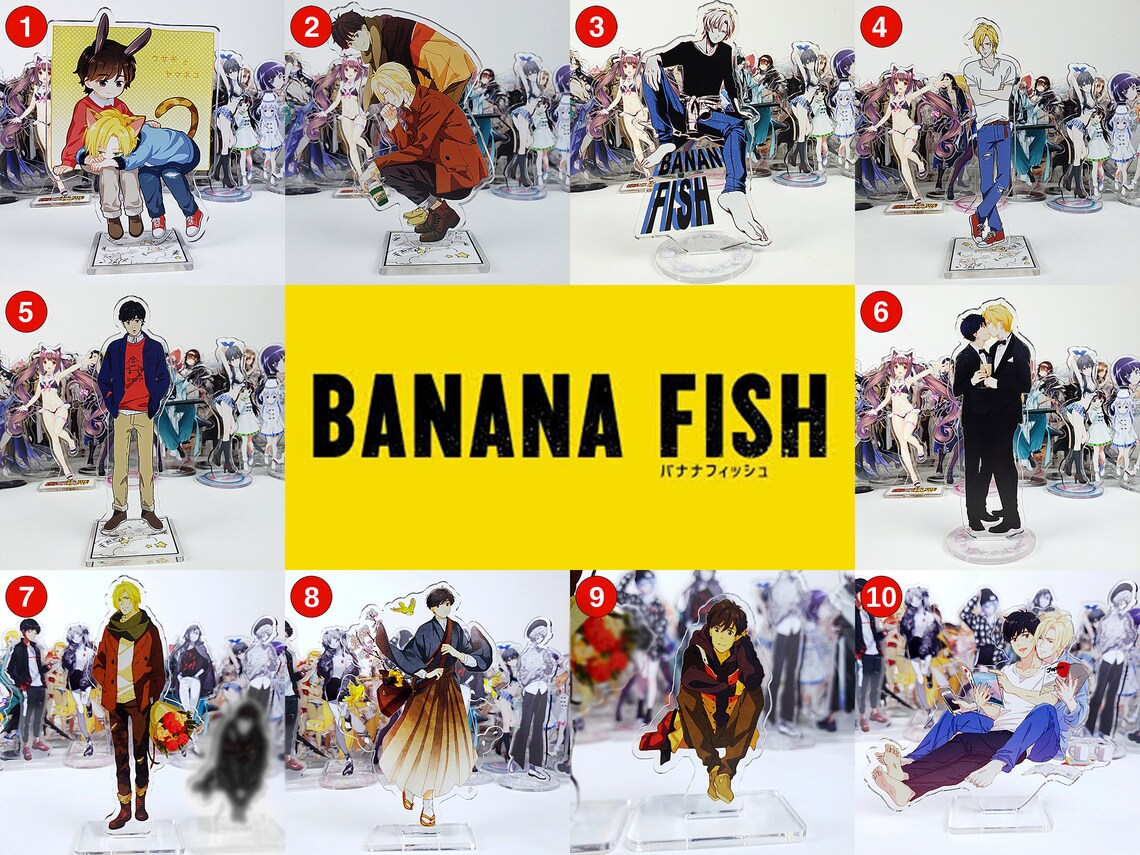 BANANA FISH Figure Charms Acrylic Standee Display Anime Ash Etsy