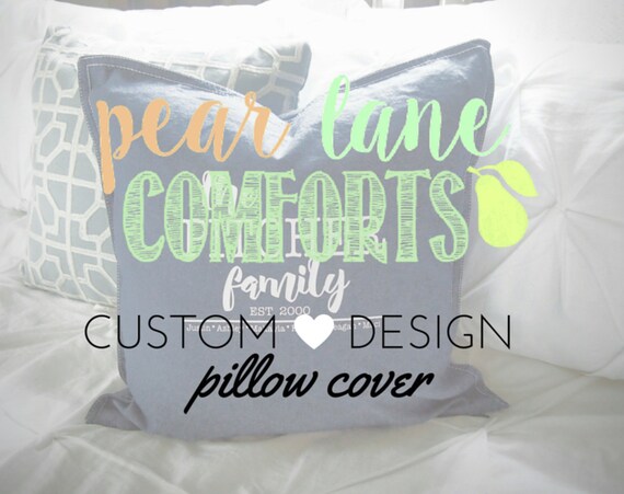 Set Of Two Custom Design Pillow Covers Unique Wedding Etsy