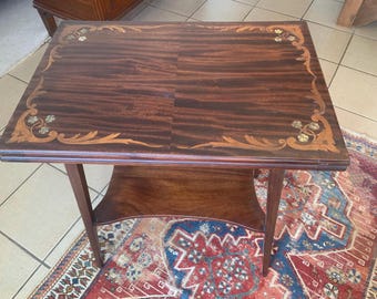 A Pretty Edwardian Card/Lamp Table