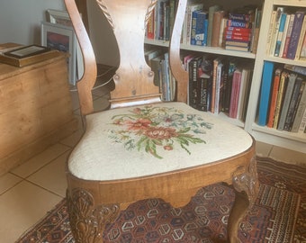 A George 1 Style Walnut Side Chair C1900.
