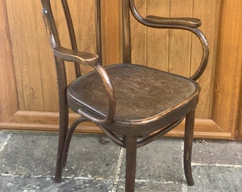A Stylish BentwoodArmchair C1900.