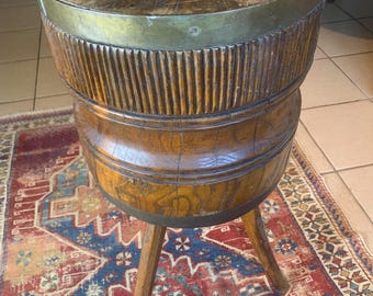 A Rare 19th Century Ash Butchers or Charcuterie Block, possibly French.
