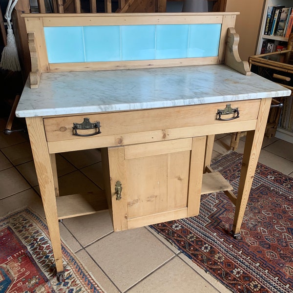 Victorian Pine Washstand