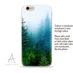 Translucent Forest Clear Case with Design for iPhone, Samsung Galaxy and Huawei 214 image 5