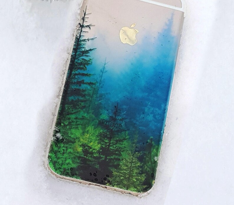 Translucent Forest Clear Case with Design for iPhone, Samsung Galaxy and Huawei 214 image 7