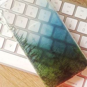 Translucent Forest Clear Case with Design for iPhone, Samsung Galaxy and Huawei 214 image 4