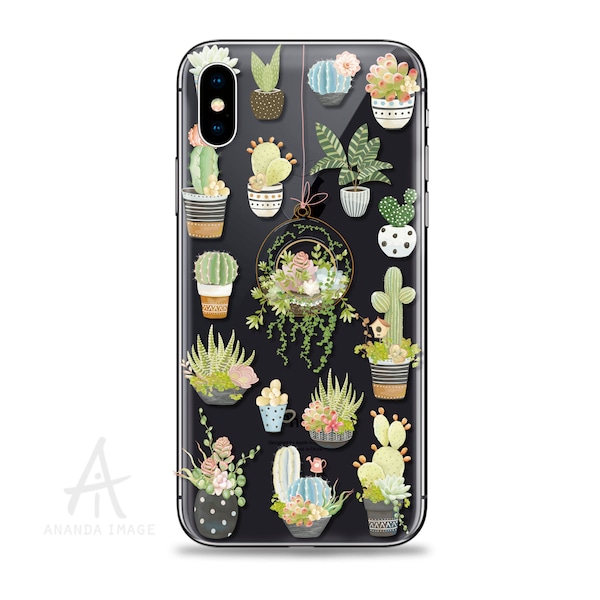 Funda para Móvil Amante de las Plantas con Diseño para iPhone, Cactus y Suculentas Samsung Galaxy y Huawei 173