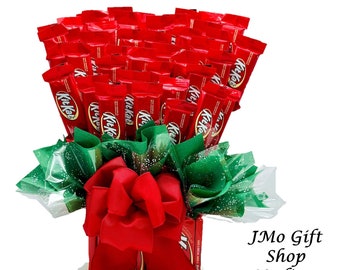 KitKat Chocolate Candy Gift Bouquet - Customized Chocolate gifts /Chocolate Gift Bouquet Online *SHIPS SAME DAY*